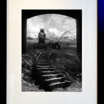Silver Gelatin Print of Slate Grate Gallery Artist Jerry Uelsmann's Bears and Stairs