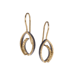 Tempest Earring on Wire by Fringe Gallery studio jeweler Elizabeth Garvin