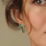 Dana Bronfman, Matte and Sparkle Mismatched Faceted Studs