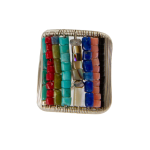 Tana Acton, Silver Ring with Sapphire Beads