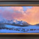 Pastel on paper sunset scene by Slate Gray Gallery artist Bruce A. Gómez