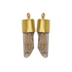 Diaspore Crystal Drops by Fringe Gallery studio jeweler Marki Knopp