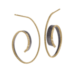 Cyclone Earring by Fringe Gallery studio jeweler Elizabeth Garvin