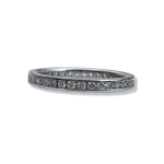 Platinum Diamond Band Ring by Slate Gray Gallery studio jeweler Barbara Heinrich