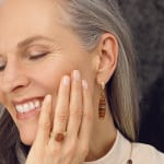 Dana Bronfman, Matte and Sparkle Mismatched Faceted Studs