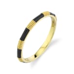 Black Enamel Ring by Slate Gray Gallery studio jeweler Sloane Street