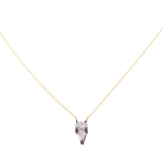 Necklace with oval and pear-shaped diamonds by Fringe Gallery studio jeweler Todd Pownell