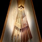Wood wall Sculpture by slate gray gallery artist Cie Hoover