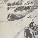 Interference Paint, Acrylic Paint, and Rice Paper on Canvas of Mount Sneffels by Slate Gray Gallery Artist Kathryn Tatum