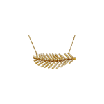 Gold Feather Chain by Slate Gray Gallery studio jeweler Sloane Street