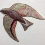 Clay and mixed media bird by Slate Gray Gallery artist Julie McNair