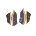 Cyclone Stud Earring by Fringe Gallery studio jeweler Elizabeth Garvin