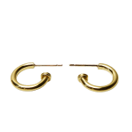 Small Hoop Earrings by Fringe Gallery studio jeweler Nanci Modica