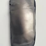 Glazed gray ceramic sculpture by Fringe Gallery artist Angela Okajima-Kempinas