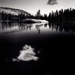 Silver Gelatin print of Reflection of Cloud in Water by Fringe Gallery Artist Jerry Uelsmann