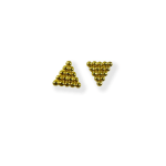Pyramid Stud earrings by Slate Gray Gallery studio jeweler Nanci Modica