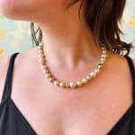 South Sea Pearl Necklace by Fringe Gallery studio jeweler Barbara Heinrich