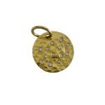 Pendant with Diamonds by Fringe Gallery studio jeweler Nanci Modica