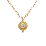 Diamond Pendant Necklace by Fringe Gallery studio jeweler Barbara Heinrich