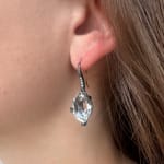 Crystalline Quartz Facets Earrings