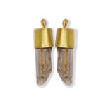 Diaspore Crystal Drops by Fringe Gallery studio jeweler Marki Knopp