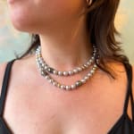 Multi Pearl Necklace by Fringe Gallery studio jeweler Barbara Heinrich