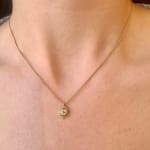 Diamond Pendant Necklace by Fringe Gallery studio jeweler Barbara Heinrich