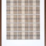 Framed thread on paper work by Fringe Gallery artist Rebecca Messier