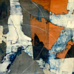 "Uncharted 1" a Mixed Media encaustic painting by slate gray gallery artist Judith Kohin