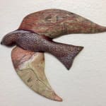 Clay and mixed media bird by Slate Gray Gallery artist Julie McNair