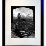 Silver Gelatin Print of Slate Grate Gallery Artist Jerry Uelsmann's Bears and Stairs