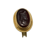 Antique Intaglio Carnelian Ring by Fringe Gallery studio jeweler Marki Knopp