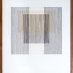 Framed thread on paper works by Fringe Gallery artist Rebecca Messier