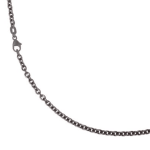 Oxidized Sterling Silver Chain by Slate Gray Gallery studio jeweler Elizabeth Garvin
