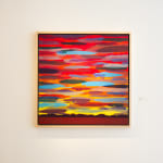 "Early Morning Sunrise", an acrylic abstract landscape painting by Fringe Gallery artist Mark Bowles