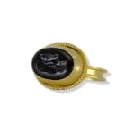 Antique Intaglio Carnelian Ring by Slate Gray Gallery studio jeweler Marki Knopp