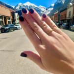Cushion Shape Ring by Fringe Gallery studio jeweler Barbara Heinrich