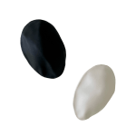 White Ceramic petals that can be arranged in multiple ways by slate gray gallery artist Angela Okajima-Kempinas
