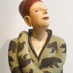 Ceramic sculpture of a woman by Fringe Gallery artist Julie McNair