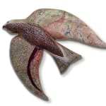 Clay and mixed media bird by Slate Gray Gallery artist Julie McNair