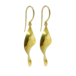Timo Krapf, Silver Single Leaf Earrings