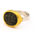 Ancient Stone Ring by Slate Gray Gallery studio jeweler Eli Halili