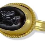 Antique Intaglio Carnelian Ring by Slate Gray Gallery studio jeweler Marki Knopp