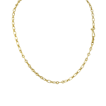 22k and 20k yellow gold chain necklace by Fringe Gallery studio jeweler Nanci Modica