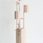 Willem Van Hooff, Ripped wood cabinet (large), 2025