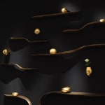 Marc Fish, Mokume-Gane Console & Shelves, 2022