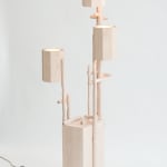 Willem Van Hooff, Ripped wood cabinet (large), 2025