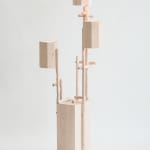 Willem Van Hooff, Ripped wood cabinet (large), 2025