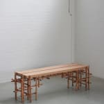 Willem Van Hooff, Ripped wood cabinet (large), 2025