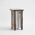 Willem Van Hooff, Ripped wood cabinet (large), 2025